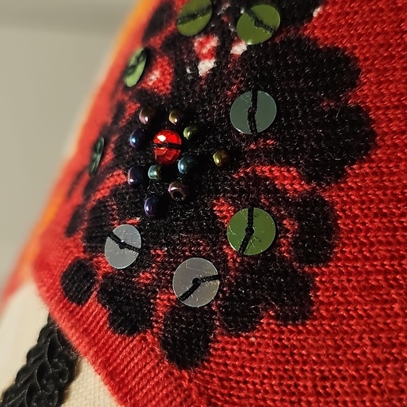 Alfred Dunner Multicolor Cotton/Ramie Floral Sweater, excellent condition. - Picture 5 of 9